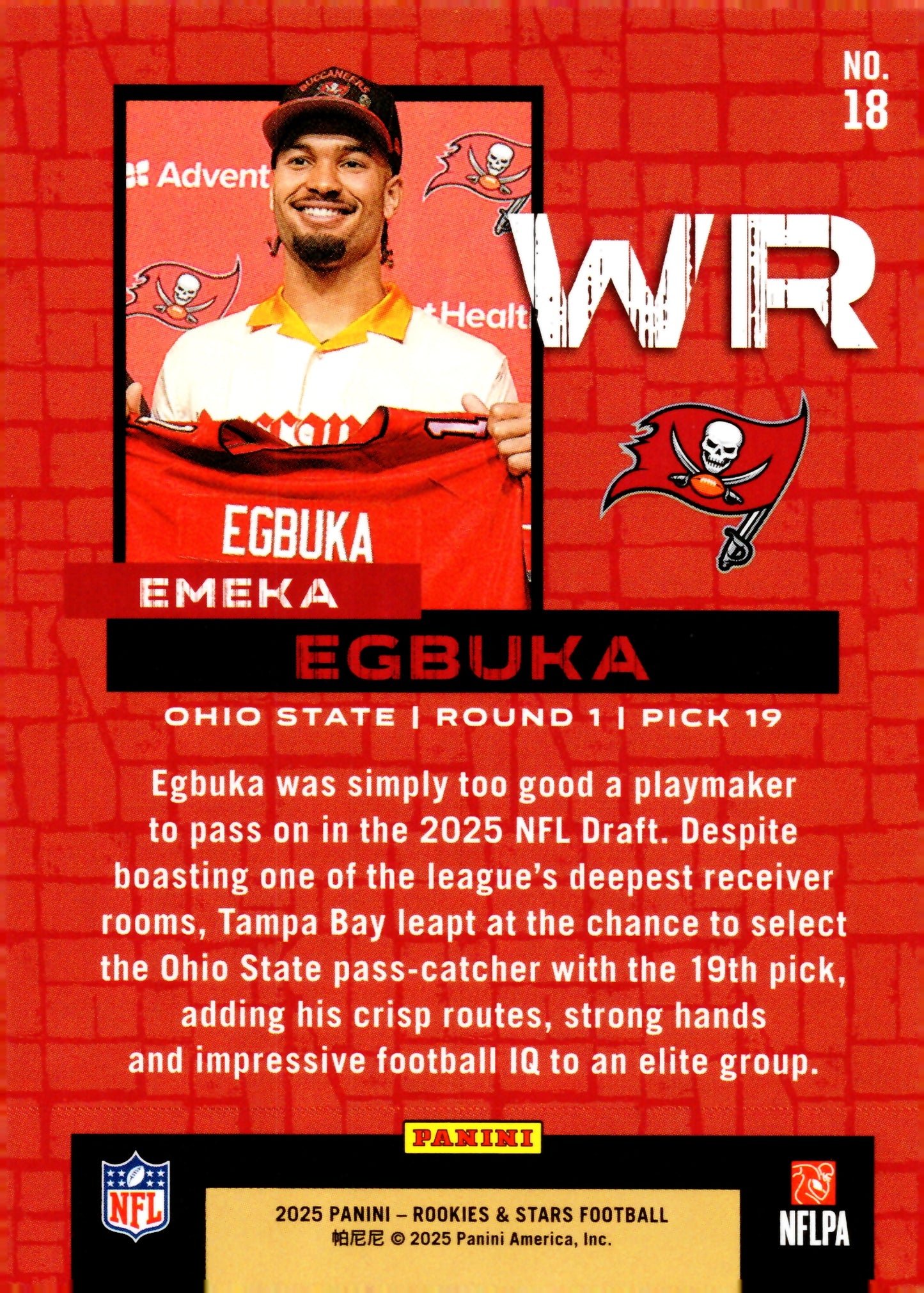 2025 Panini Rookies & Stars #18 Emeka Egbuka Draft Class