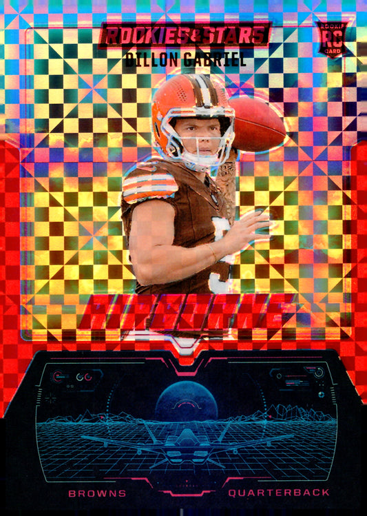 2025 Panini Rookies & Stars #26 Dillon Gabriel Airborne Red Plaid