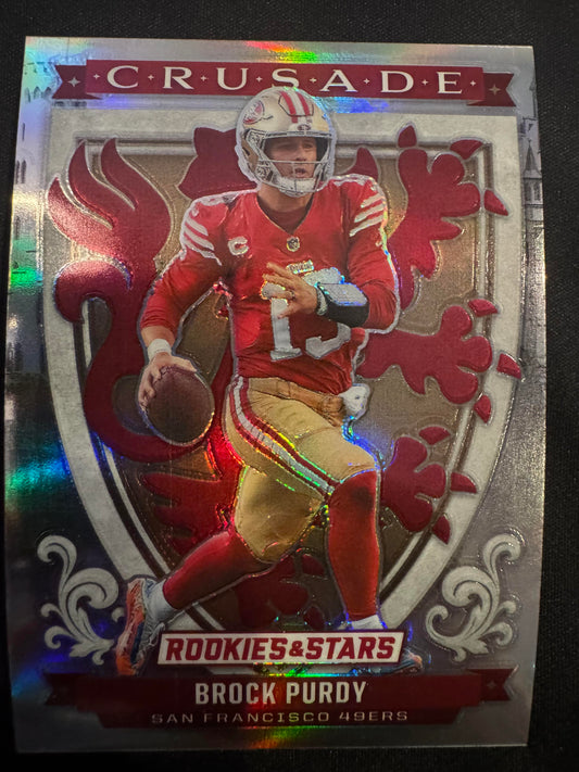 2025 Panini Rookies & Stars #10 Brock Purdy Crusade Silver