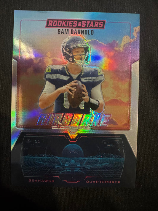 2025 Panini Rookies & Stars #19 Sam Darnold Airborne Silver