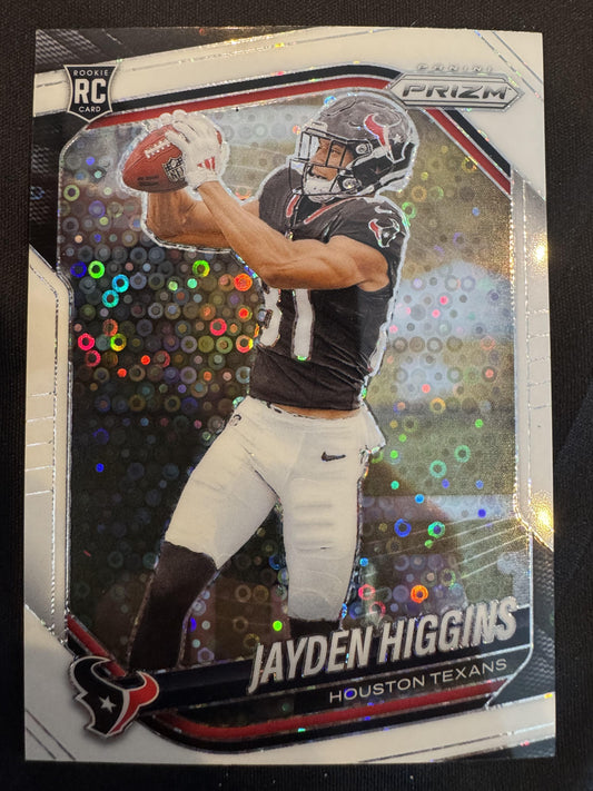 2025 Panini Prizm #376 Jayden Higgins White Disco